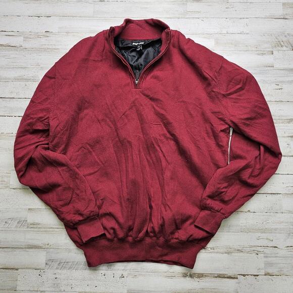 Ping solid red Men's LG Golf Windbreaker 1/4 Zip Pullover Jacket - Lined - Picture 1 of 6